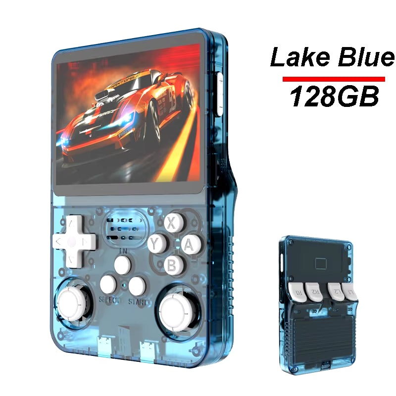 R36S Portable Handheld Game Console with 3.5-Inch IPS Screen, 64GB Storage, Open Source Linux System for Retro Arcade Games